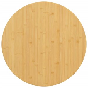 vidaXL Dessus de table Ø60x2 5 cm bambou