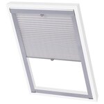 vidaXL Store plissé Blanc SK06