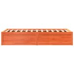 vidaXL Cadre de lit sans matelas cire marron 75x190 cm bois pin massif