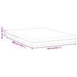vidaXL Matelas Blanc 140 x 200 cm Mousse
