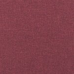 vidaXL Ensemble de canapés 3 Pièces avec coussins rouge bordeaux tissu