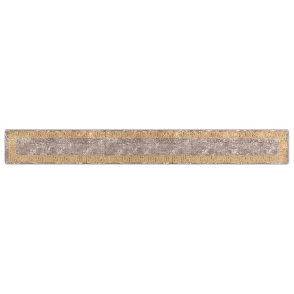 vidaXL Coureur de Tapis MARSA Gris 50 x 400 cm Polyester et PVC