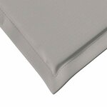 vidaXL Coussins de siège et de dos 4 Pièces Gris clair 47 x 45 x 2 cm