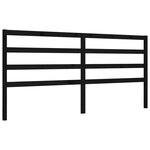 vidaXL Cadre de lit sans matelas noir 200x200 cm bois massif de pin