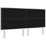 vidaXL Tête de lit Marron foncé 200 cm Cuir synthétique