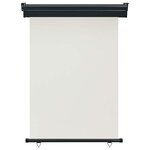 vidaXL Auvent latéral de balcon 125x250 cm Crème