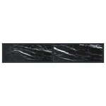 vidaXL Table console Marbre noir 180x35x75 5 cm Verre trempé