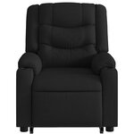 vidaXL Fauteuil inclinable électrique noir tissu