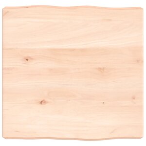 vidaXL Dessus de table bois massif non traité bordure assortie