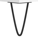 vidaXL Table basse blanc 50x50x40 cm bois d'ingénierie