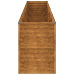 vidaXL Lit surélevé de jardin 385x50x69 cm acier corten