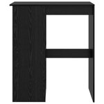 vidaXL Table de bar Chêne noir 90 x 47.5 x 103.5 cm Bois d'ingénierie