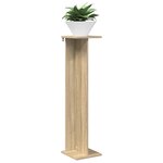 vidaXL Support de Plante 2 pièces Chêne Sonoma 25 x 25 5 x 100 5 cm