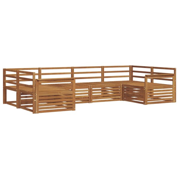 vidaXL Ensemble de canapés d'extérieur 6 pc Naturel