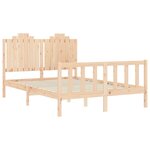 vidaXL Cadre de lit sans matelas bois de pin massif