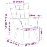 Chaise relaxante vidaXL en tissu curly rose
