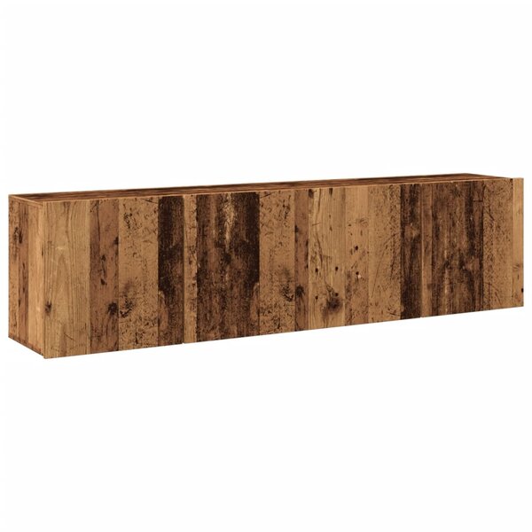 vidaXL Meubles TV muraux 2 Pièces vieux bois 80x30x41 cm