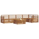 vidaXL Ensemble de canapés d'extérieur 6 Pièces Naturel