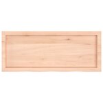 vidaXL Dessus de table 100x40x(2-4) cm bois de chêne massif non traité