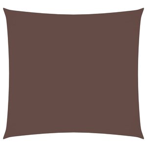 vidaXL Voile de parasol tissu oxford carré 3x3 m marron