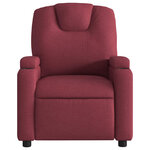 vidaXL Fauteuil de massage inclinable électrique Rouge bordeaux Tissu