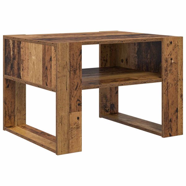 vidaXL Table basse Bois ancien 66 x 53 x 45 cm Bois d'ingénierie