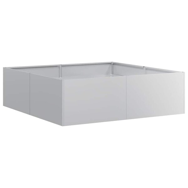 vidaXL Jardinière 100x100x30 cm acier galvanisé