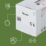 Pack and Move - Lot 120 croisillons de calage déménagement avec carton - 55 x 30 x 30 cm - Pour assiettes et cadres - Carton renforcé