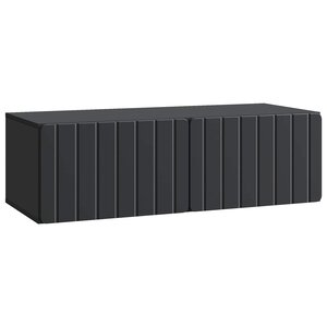 vidaXL Meuble TV mural Noir 98 x 41 x 30 cm Bois d'ingénierie
