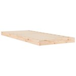 vidaXL Cadre de lit sans matelas 75x190 cm bois de pin massif