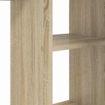 vidaXL Bureau Chêne sonoma 142 x 102 x 73 cm Bois d'ingénierie