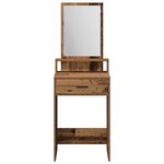 vidaXL Coiffeuse Bois Ancien 50 x 41 x 140 cm Bois d'ingénierie