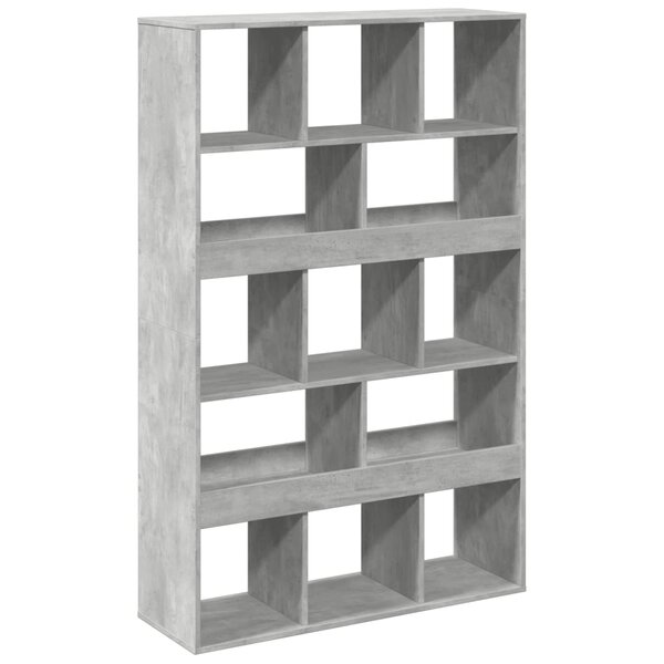 vidaXL Bibliothèque gris béton 100x33x156 5 cm bois d'ingénierie