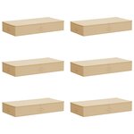 vidaXL Boîte de rangement 6 pc Tissu intissé 100 x 50 x 18 cm 90 l