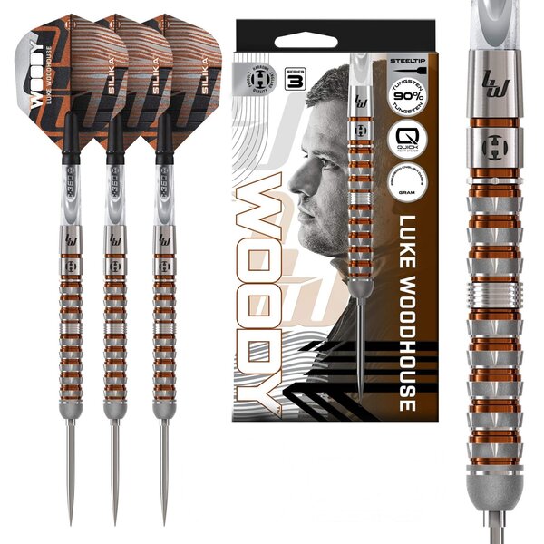 Fléchettes Luke Woodhouse series 3 90  pointe acier 25g