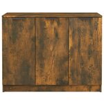 vidaXL Buffet Chêne fumé 90 5x30x70 cm Bois d'ingénierie