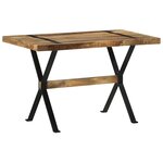 vidaXL Table à manger 120x60x76 cm bois de manguier brut
