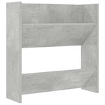 vidaXL Armoire à chaussures murale Gris béton 60x18x60 cm Aggloméré