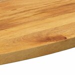 vidaXL Dessus de table 90x40x2 5 cm ovale bois massif de manguier