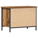 vidaXL Meuble TV en Bois Ancien Bois ancien Bois 60 x 35 x 45 cm Durable