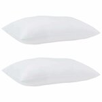 Duvet avec coussins Argyle 3 Pièces Blanc 200 x 200 cm Microfibre