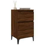 vidaXL Table de chevet chêne marron 40x35x70 cm