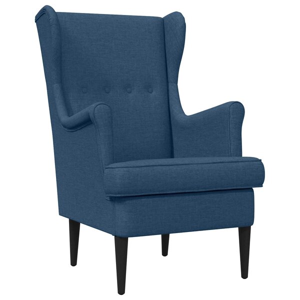 vidaXL Fauteuil Bleu Tissu