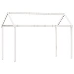 vidaXL Lit superposé avec échelle et toit sans matelas blanc 90x190 cm