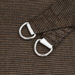 vidaXL Voile d'ombrage 160 g/m² Marron 3/4x2 m PEHD
