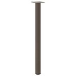 vidaXL Pieds de table console 4 pièces Acier naturel 72-74 cm Acier