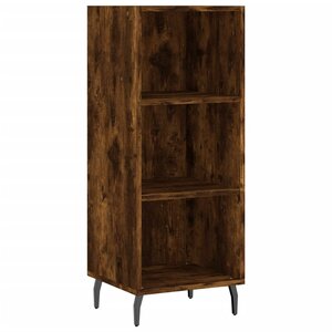 vidaXL Buffet chêne fumé 34 5x32 5x90 cm bois d'ingénierie