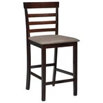 vidaXL Tabourets de bar 2 Pièces Marron Tissu