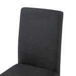 Lot de 4 chaises de salle à manger 89 x 43 x 54 cm moderne design robuste noir 03_0009830