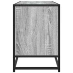 vidaXL Meuble TV sonoma gris 150x35x41 cm bois d'ingénierie et métal